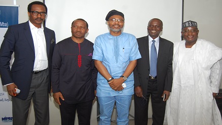 (L-R) Tolu Ogunkoya, president, Media Independent Practitioners Association of Nigeria (MIRAN), Kola Oyeyemi, president, Advertisers Association of Nigeria (ADVAN), Emeka Mba, director-general, National Broadcasting Commission (NBC), Femi Ayeni, managing director, Ultima Productions and Alhaji Bello Kankarofi, registrar/ceo, Advertising Practitioners Council of Nigeria, at the joint breakfast session organised by ADVAN and MIRAN in Lagos…recently.
