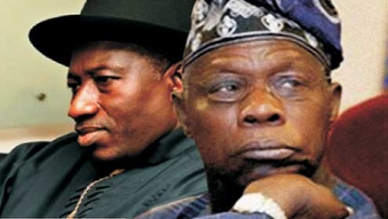 Olusegun Obasanjo, former president and President Goodluck Jonathan