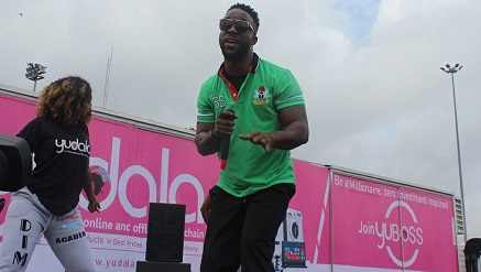 Nyanya and other super-stars mesmerising Yudala fans during outing on Saturday in Lagos.