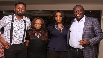L-R Ozzy Agu, Multimedia presenter; Funke Bucknor- Obruthe, Creative Director, Zaphire Event;Oriki Joycee Awojoodu, MD/CEO and GM, SuperSport Felix Awogu at the Launch of Oriki held in Lagos recently.