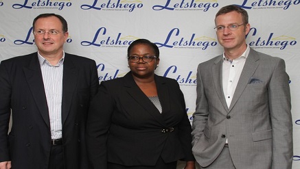(L-r): Chris Low, Letshego group managing director; Ms Paulina Nsa, managing director of FBN Micro finance and Tom Kocsis, Letshego group head of East Africa and Micro finance at a press conference in Lagos announcing Letshego's acquisition of 100% stake in FBN Micro Finance Bank.