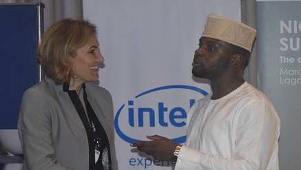 L-R: Regional Director, Middle East, Turkey and Africa, Intel Corporation, Cigdem Ertem, speaking during her panel presentation at the Economist Summit, Nigeria event which held yesterday at the Intercontinental Hotel, Victoria Island Lagos