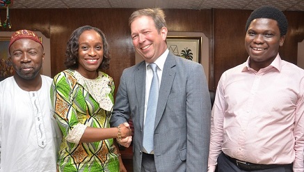 (L-r): AbdulAhmed Mustapha, permanent secretary, Ministry of Wealth Creation & Employment; (Dr) Mrs. Omobola Johnson, former minister of Information & Communication Technology; Professor. Jesper B. Sørensen, executive director, Stanford Seed, and Afolabi Abiodun, chief executive officer, SBTel & Device, at the stakeholder's on the partnership between Lagos State Government and the Stanford Seed Transformation Network on the transformation of Yaba into a technology hub in Lagos recently.