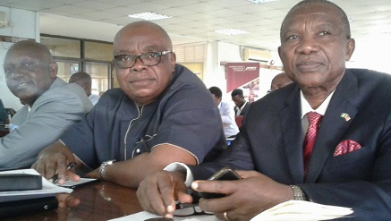 (R-l): Sam Ohuabunwa, founder, Sam Ohuabunwa Foundation for Economic Empowerment (SOFEE)‎; Sony Allison, Executive chairman, GMC Logistics ‎and Dr. Austin Nweze, lecture at Lagos Business School during SOFEE Economic Empowerment & Management Training Series on Friday.