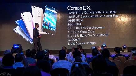 Guests at the launch of Tecno Camon CX in Kenay, recently