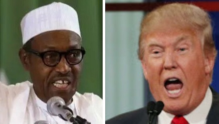 President Muhammadu Buhari. and President Donald Trump