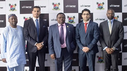 (L-r): Abdulahed Mustapha, permanent secretary, Lagos Global; Sahir Berry, AfriOne founder & CEO; Olufemi Odubiyi, commissioner of Science and Technology, Lagos State; Hemang Kapur, AfriOne, co-founder & CTO and Lekan Akinjide,CCO Afrione during the launch of AfriFone Made-in-Nigeria Smartphone in Lagos weekend.