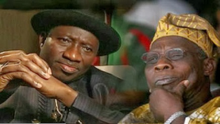 Former Presidents Goodluck Jonathan and Obasanjo