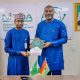 Kashifu Inuwa, DG, NITDA, and Richard Okyere Fuso, DG, NITA, Ghana, during the working visit to NITDA yesterday